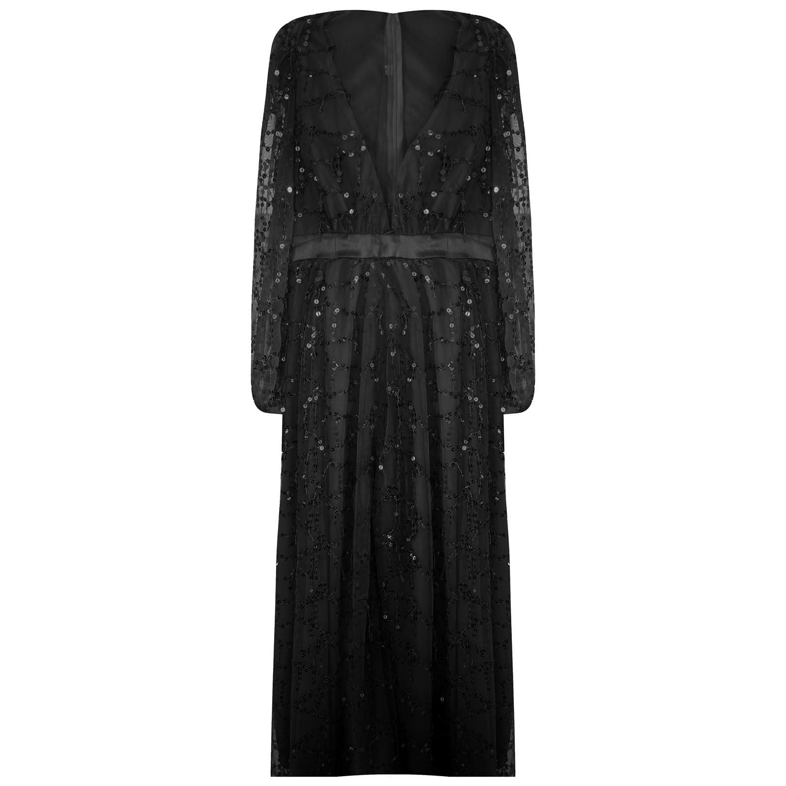 Chnnamzu Ballkleid Lang Damen Damen Kleid mit Glitzer Abendkleid Glitzer Lang Cocktailkleid Pailletten Glitzer Kleid Damen Sexy Abendkleid für Damen
