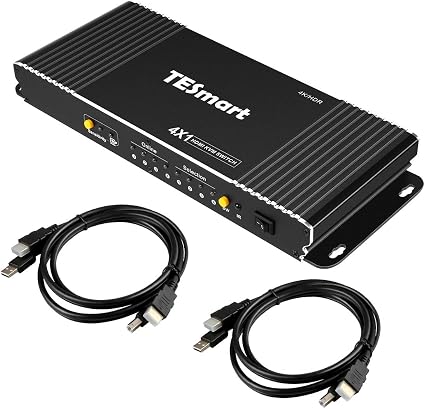 Amazon Hdmi Kvm スイッチ 4ポート Kvmセレクター 4 1 Kvm切替器 4入力1出力 Pc 切り替え 4k60hz Usb2 0 高速 Kvm Switch Hdmi2 0 Hdcp2 2 Hdr10対応 Pc Hdtv Irリモコン付 音声分離対応 キーボード マウス用パソコン Tesmart 4ポート Tesmart 切替器