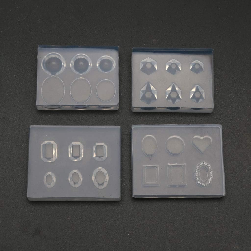 Crystal Shape Resin-molds Silicone-molds for Epoxy Casting Mold for Gift Shaped Toy Making Letters