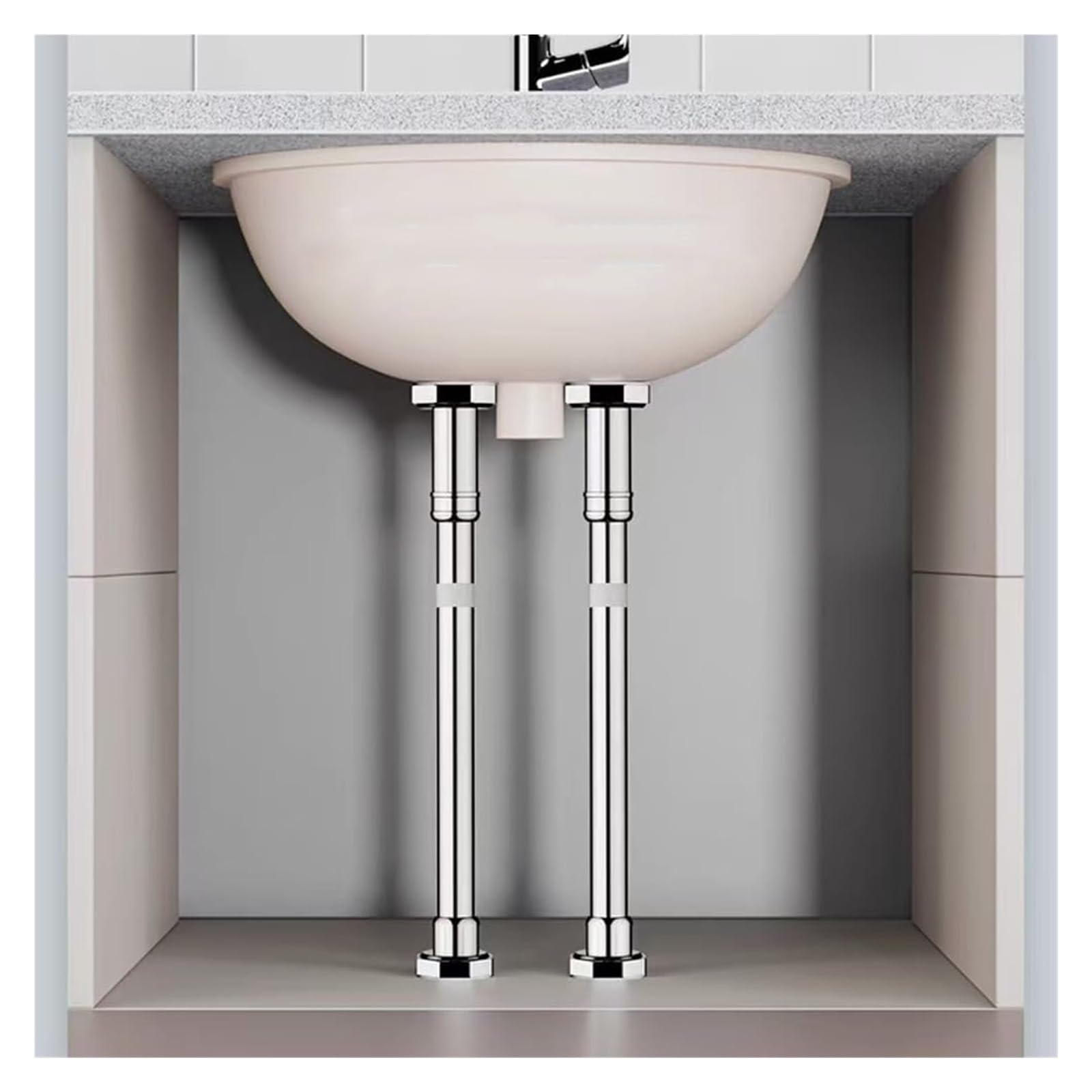 Nogi podtrzymujące umywalkę podblatową ze stali nierdzewnejSłupki(H 70 120cm/28" 47")