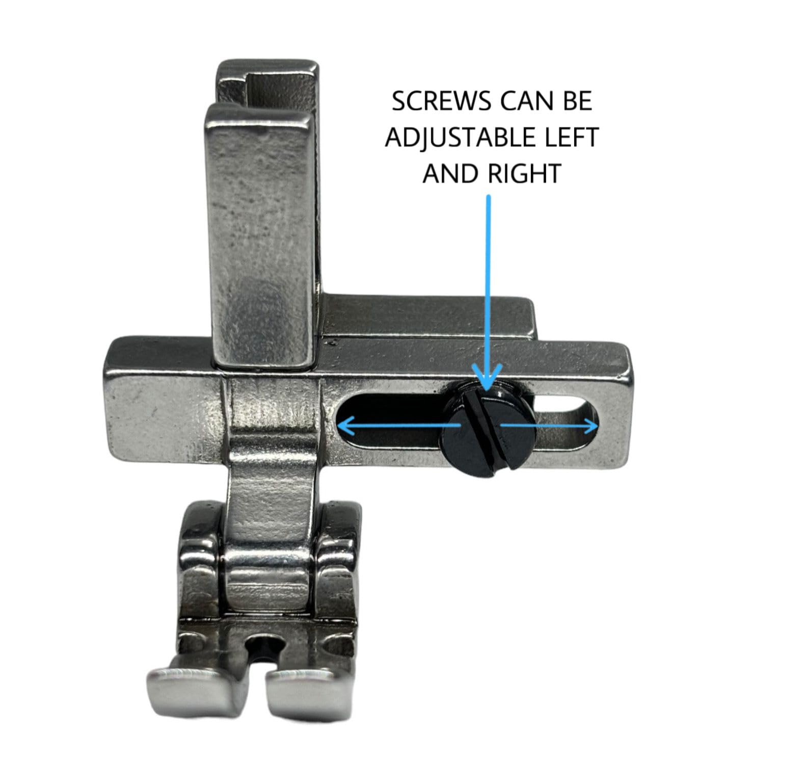 Zenith T3 Universal 3-in-1 Presser Foot - Adjustable Left, Center & Right | for Single-Needle Industrial Lockstitch Machines | Fits Jack, Juki, Gemsy & More | Durable Metal for Precision Stitching. 3