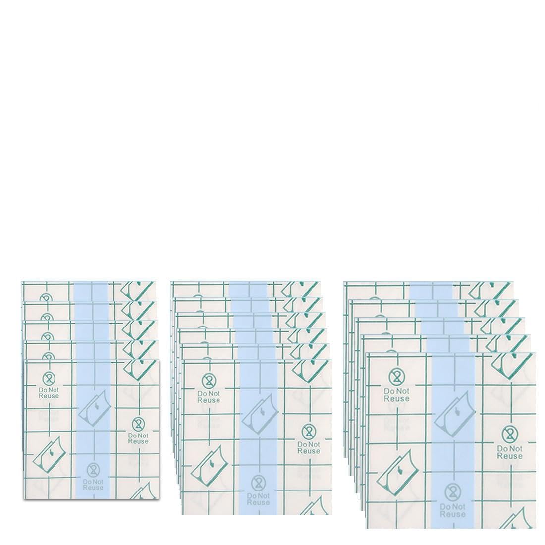 Película De Vendaje Transparente Impermeable, 60 Piezas, 8 X 10Cm/10 X 12 Cm/12Cm X 15Cm Cinta Adhesiva Anti-Alérgica Para Heridas, Tatuajes Para Deportes, Natación, Ducha.