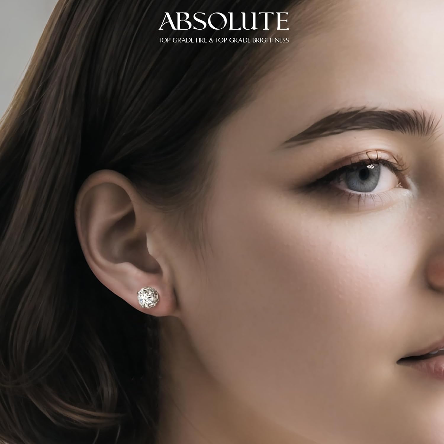 Moissanite Earrings Studs Sterling Silver Stud Earrings for Women 2 Carat S925 Earrings Hypoallergenic Gold Earring for Women Studs - Image 5