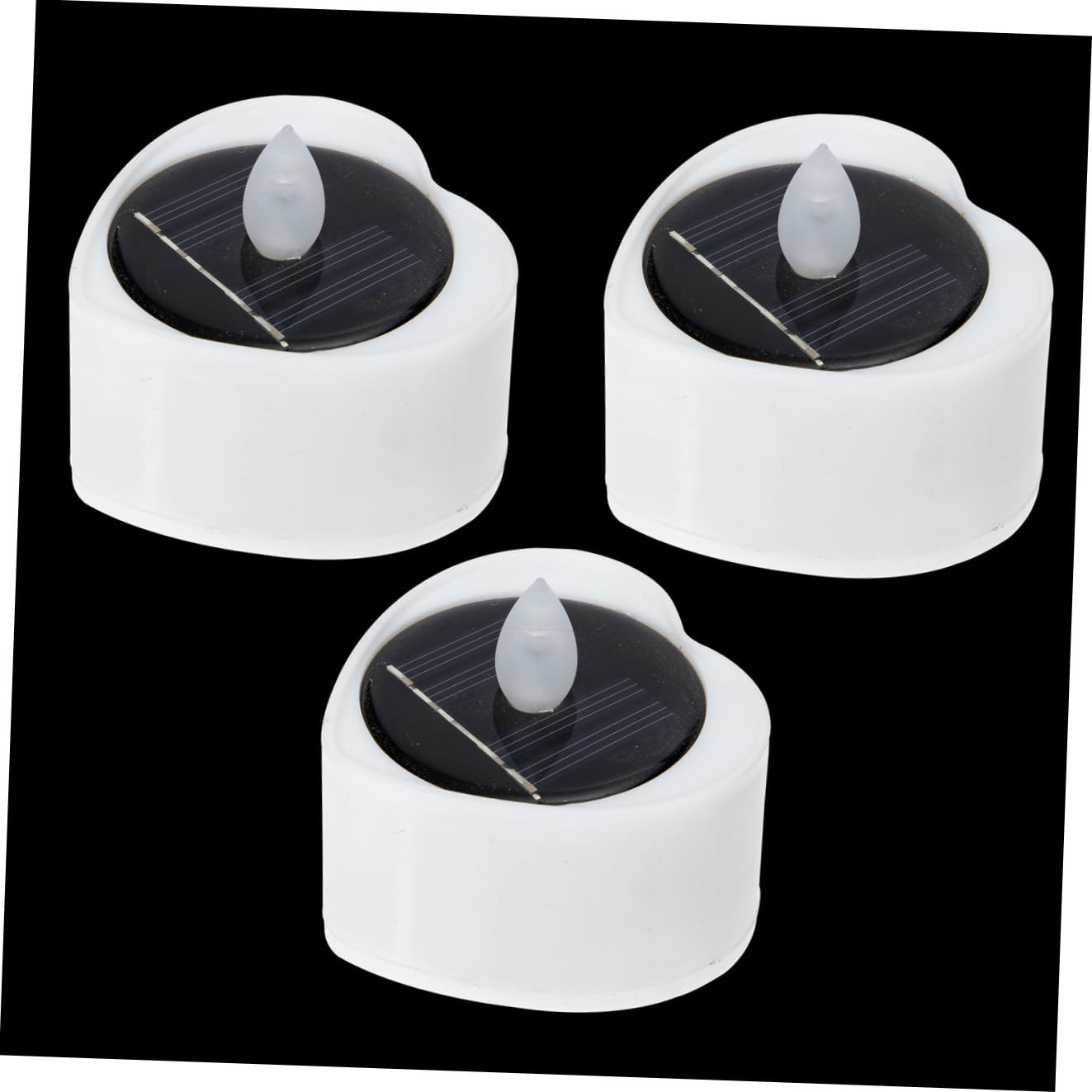 Velas solares de té LED impermeables Toddmomy automáticas sin cables 8