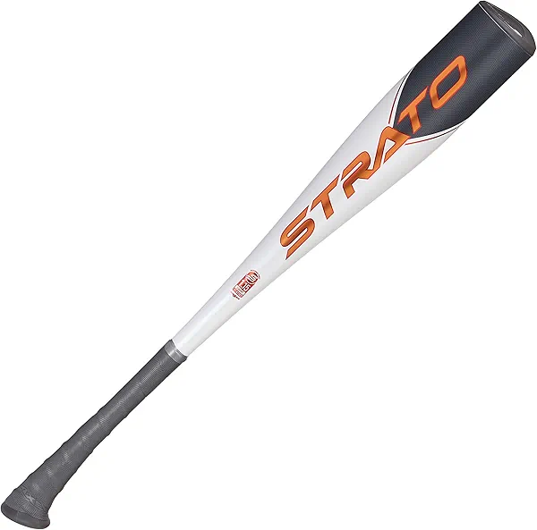Axe Bat 2023 Strato Junior Big Barrel (-10, 2-3/4") USSSA Baseball Bat, 1-Piece Alloy, Black/Grey/Orange (27" / 17 oz.)