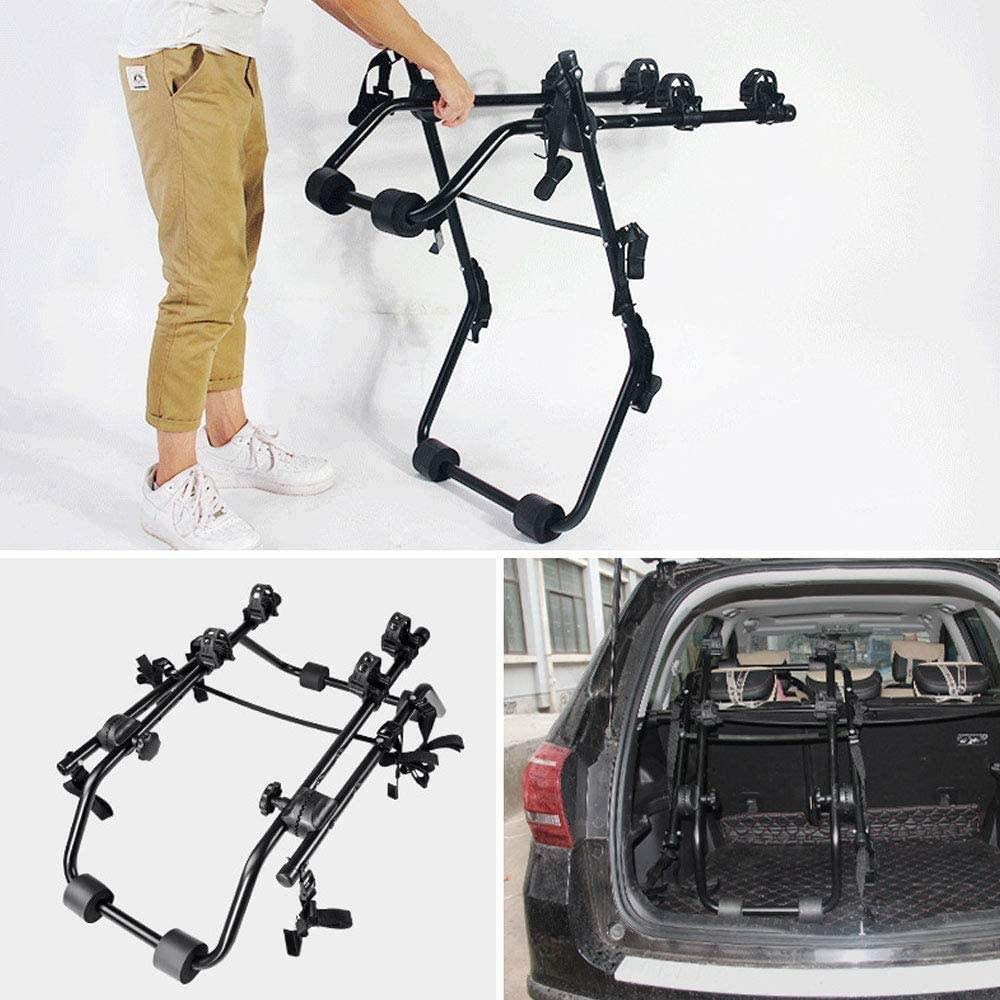 soportes para bicicletas 2 bicicletas for coche bicicleta Ciclo portador de soportes de adaptador universal HATCHBACK ESTATE Portabicicletas trasero del coche del bastidor trasero Montado univer