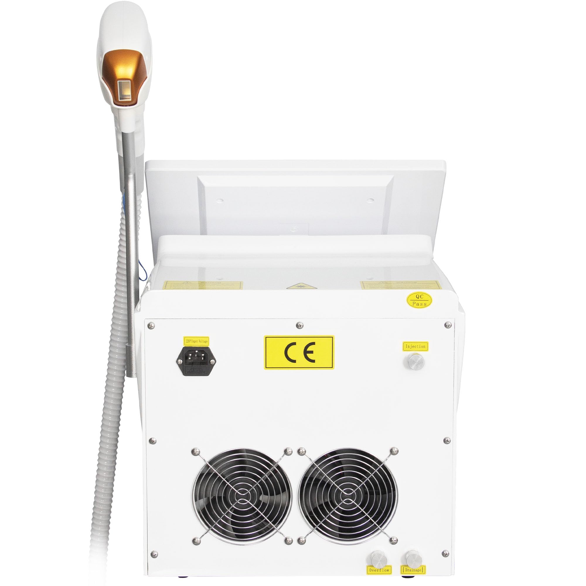 Myoslim Laser a Diodo Professionale per Epilazione, 4 lunghezze d’onda 755 808 940 1064 nm | 10 barre laser sistema di raffreddamento del ghiaccio Epilazione completa del corpo a casa o in un centro estetico