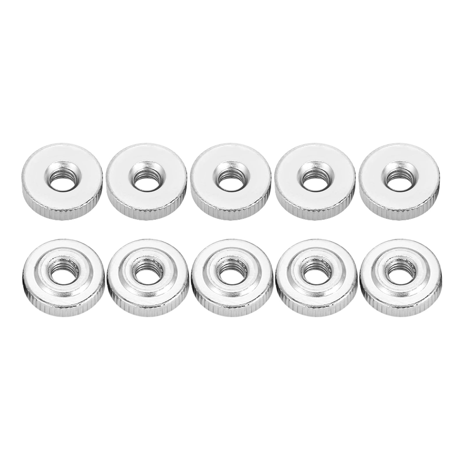 10/5/2/1 dado zigrinato M3 M4 M5 M6 M8 M10 dadi pollice Nurled in acciaio al carbonio(M4(10pcs))
