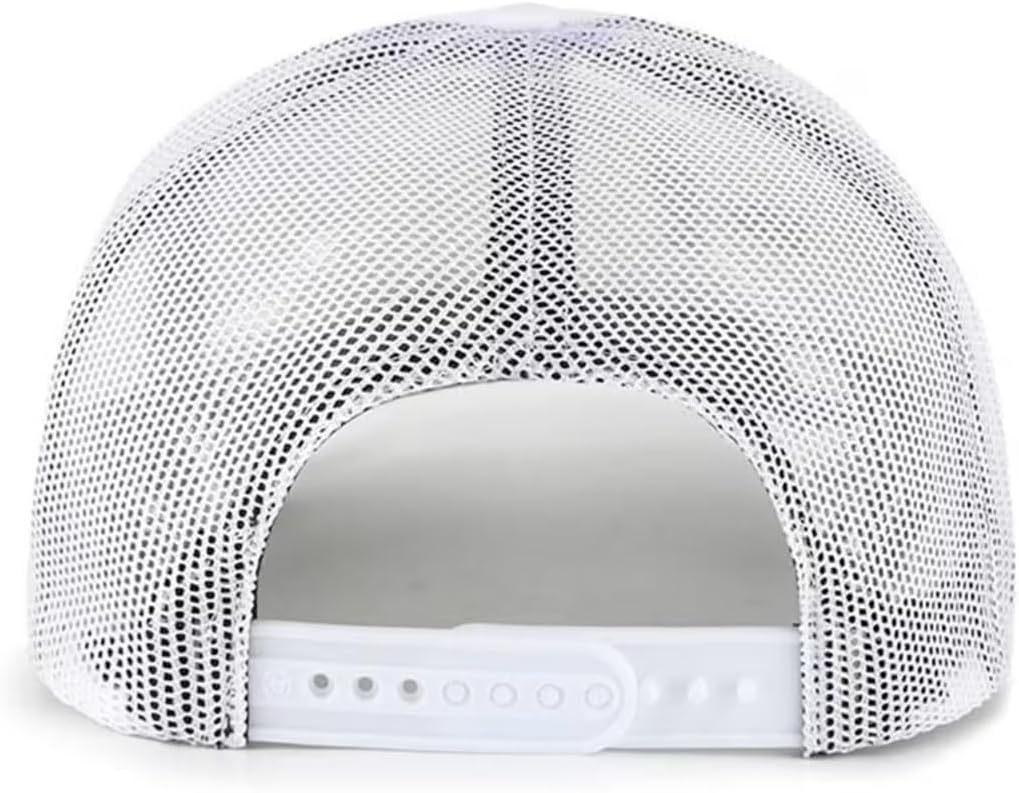 Officially Licensed New York Baseball White/Navy Mesh Trucker MVP Hat Classic Primary Home Team Logo Adjustable Embroidered NY Blue Structured Snapback Sports Ball Cap