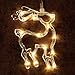 HaavPoois Paquete de 3 decoraciones navideñas para ventanas iluminadas con 45 LED...