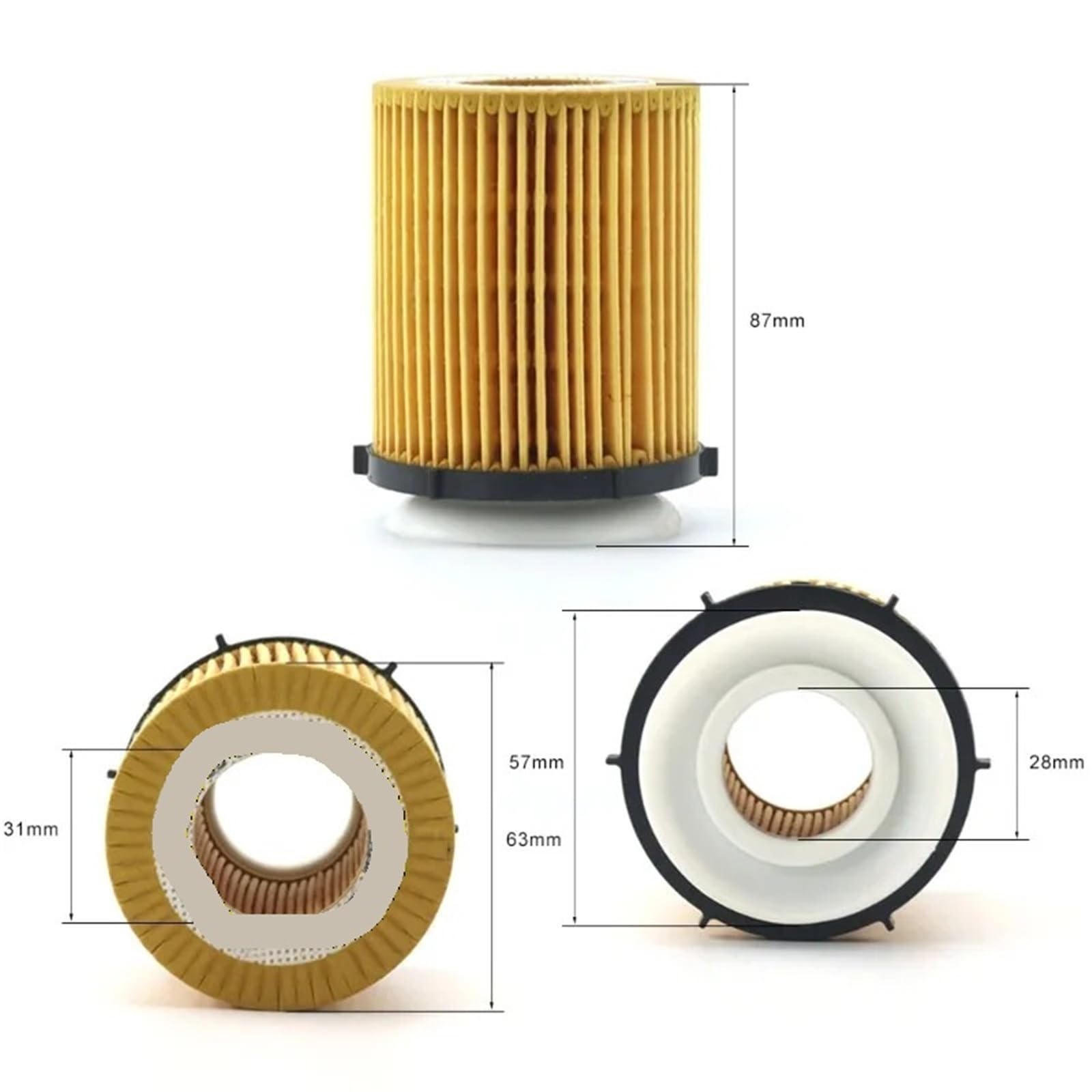 Pasuje do KLASY E W212 A207 C207 S212 2013-2019/W213 A238 C238 S213 2016-19 Model samochodu 5 sztuk Filtr oleju A2701800109