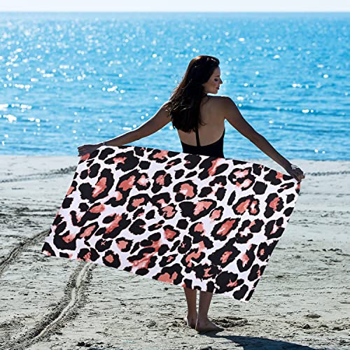 Livilan Leopard Cheetah Print Beach Towel thumb #2