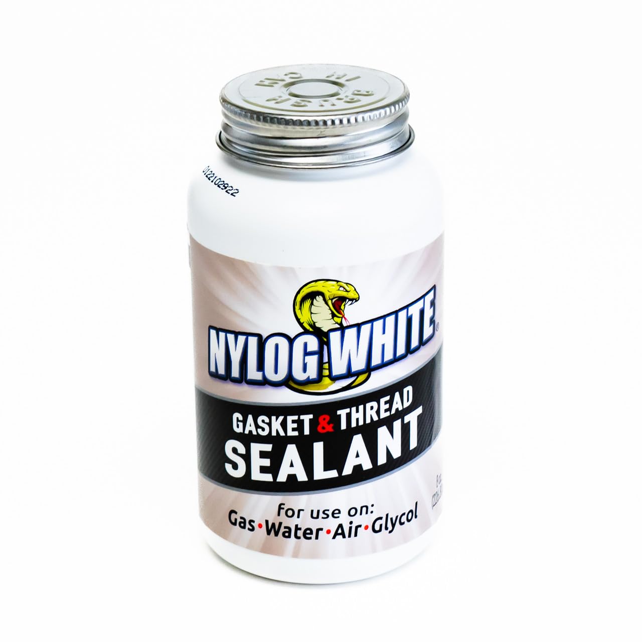 Refrigeration Technologies Viper Nylog White Gasket and Thread Sealant with Brush 4 oz RT202W 8 oz RT203W Sealant for Air Gas Water and Glycol (8 Oz, 1)