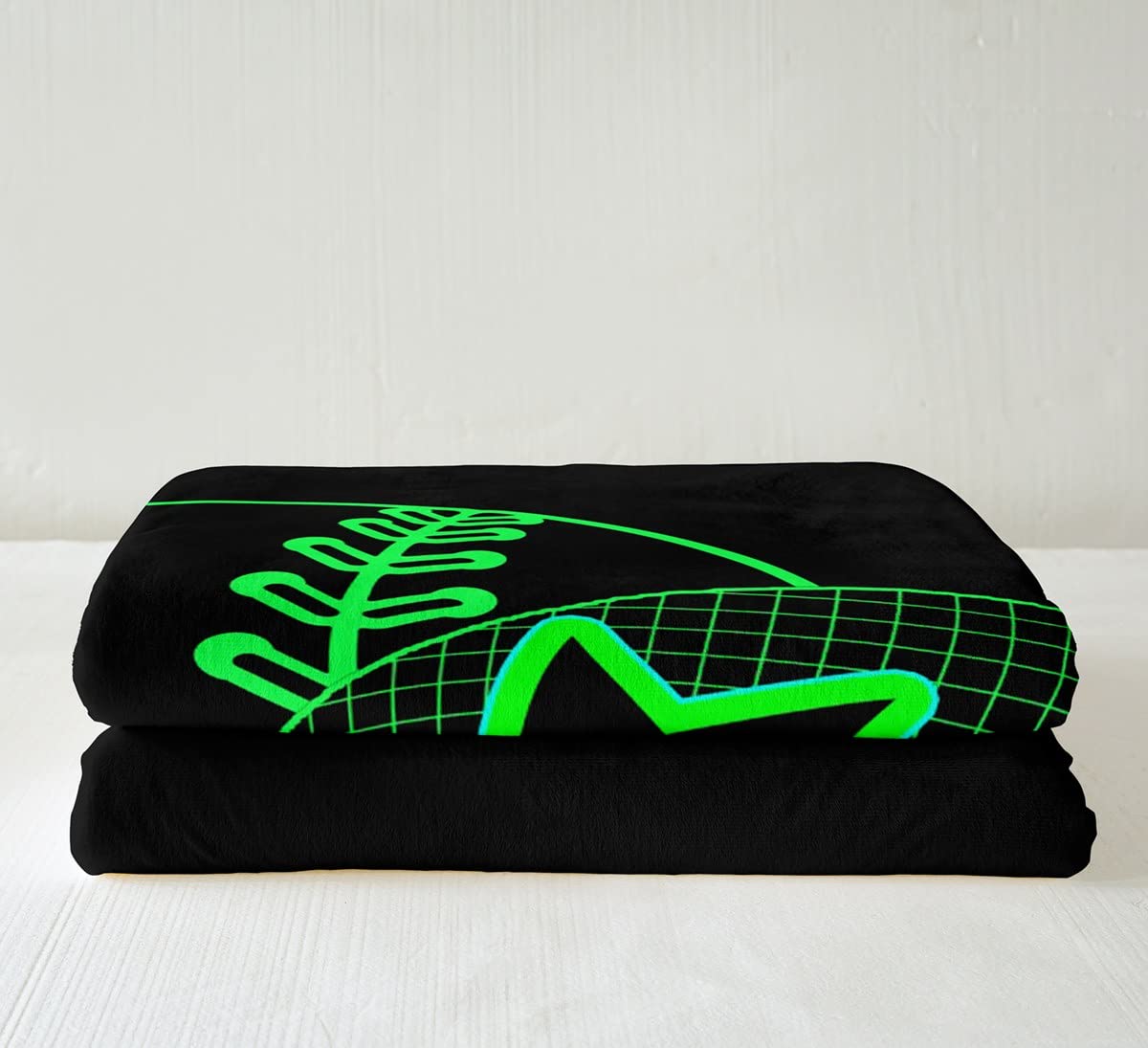 Coperta da baseball Sherpa Coperta da baseball a tema sportivo in pile per bambini Verde Neon Baseball Gaming Coperta in peluche Decorazione ultra morbida Berretto da baseball Coperta calda Fuzzy