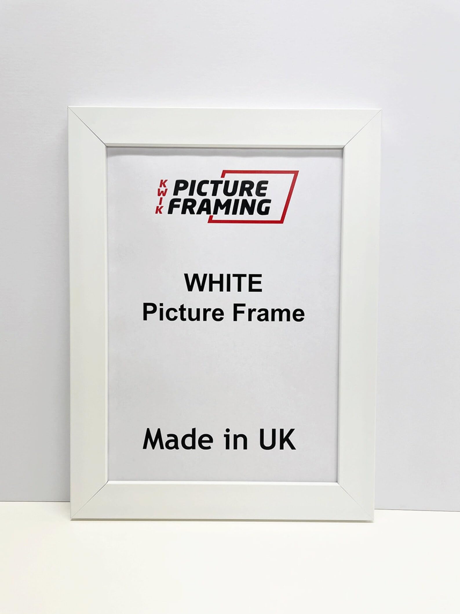 Picture Frame - 30mm Flat Polcore Frame for Photos, Prints & Wall Art | Portrait or Landscape (45cm x 30cm, White)