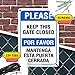 Please Keep This Gate Closed Sign, 7