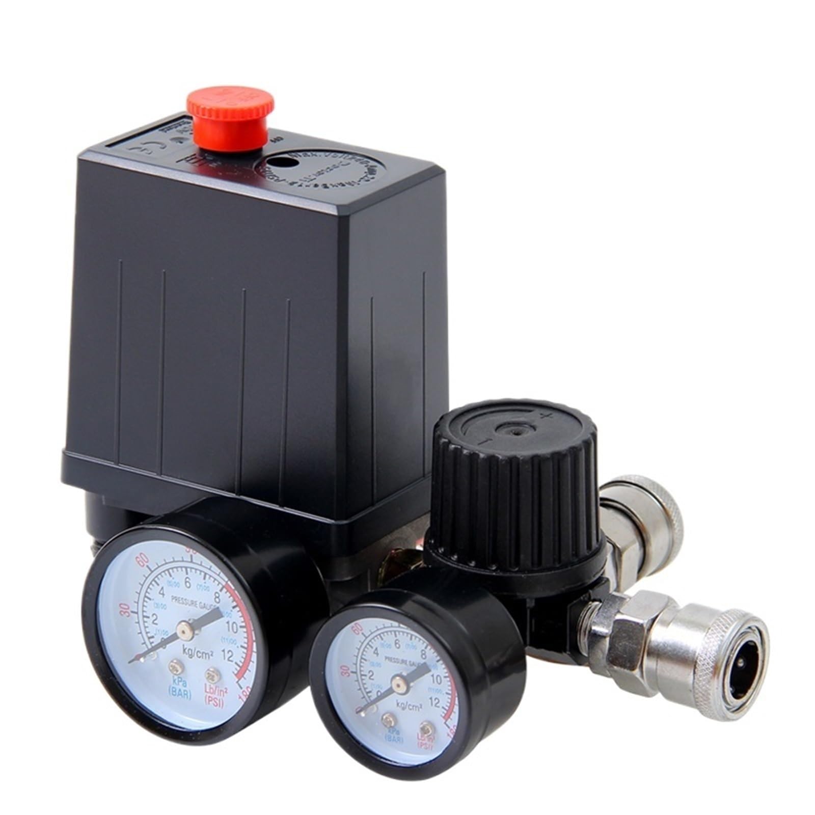 Compresor de aire regulador de 4 puertos 220V 380V interruptor presión 180PSI