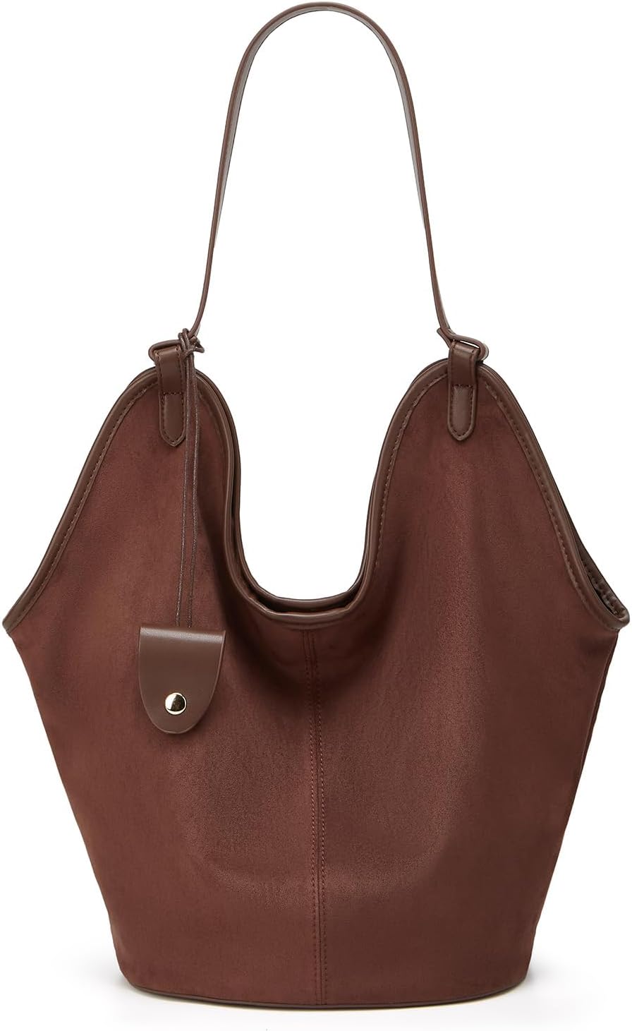 Oversized Suede Tote Bag for Women Hobo Handbags 2Pcs Slouchy Shoulder Purses Work Travel Underarm Purse for Fall Winter