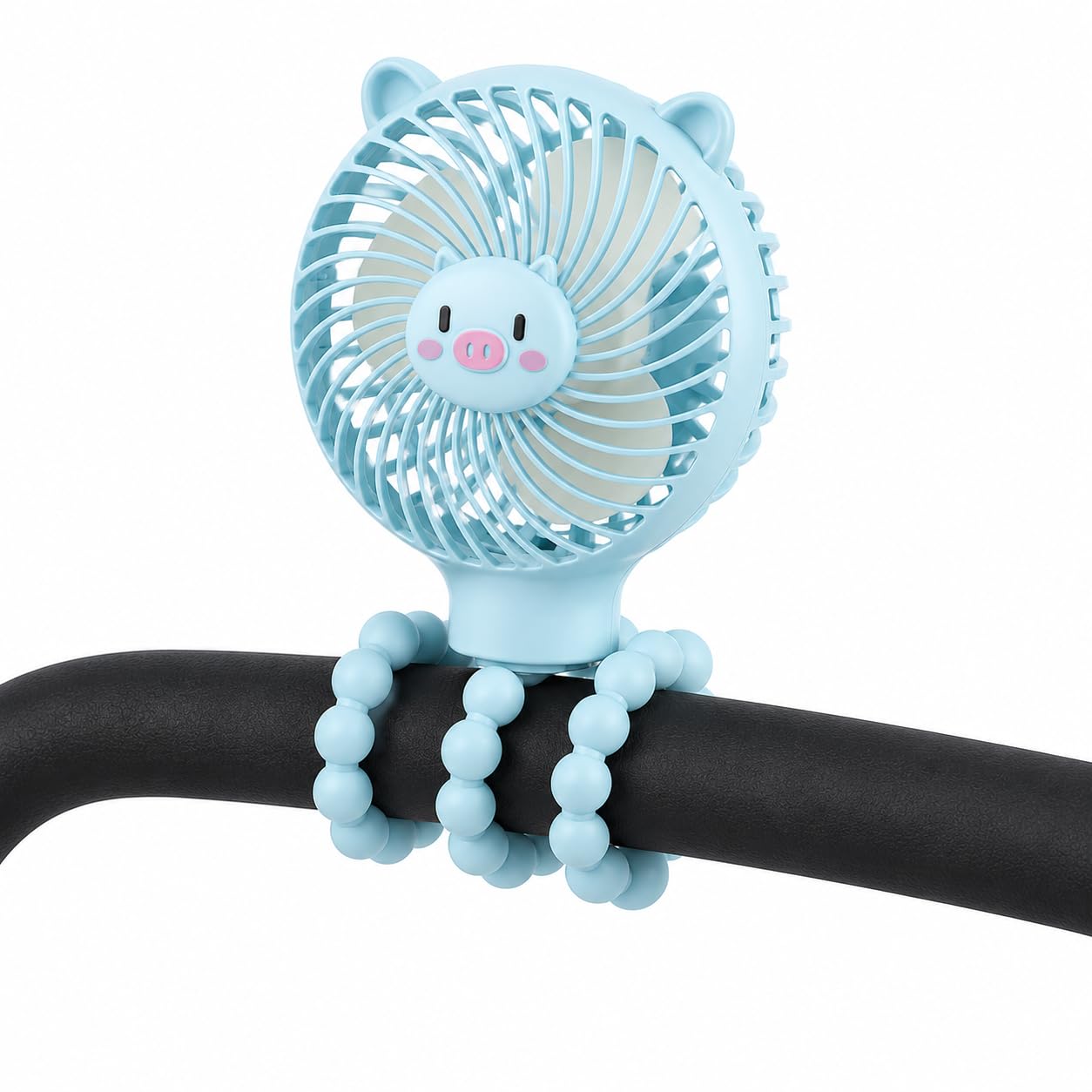 Persepolis Flexible Stroller Fan Tripod Clip on Pram Fan with 3 Speeds Handheld Personal Desk Fan for Car Seat Bike Treadmill Crib Bed