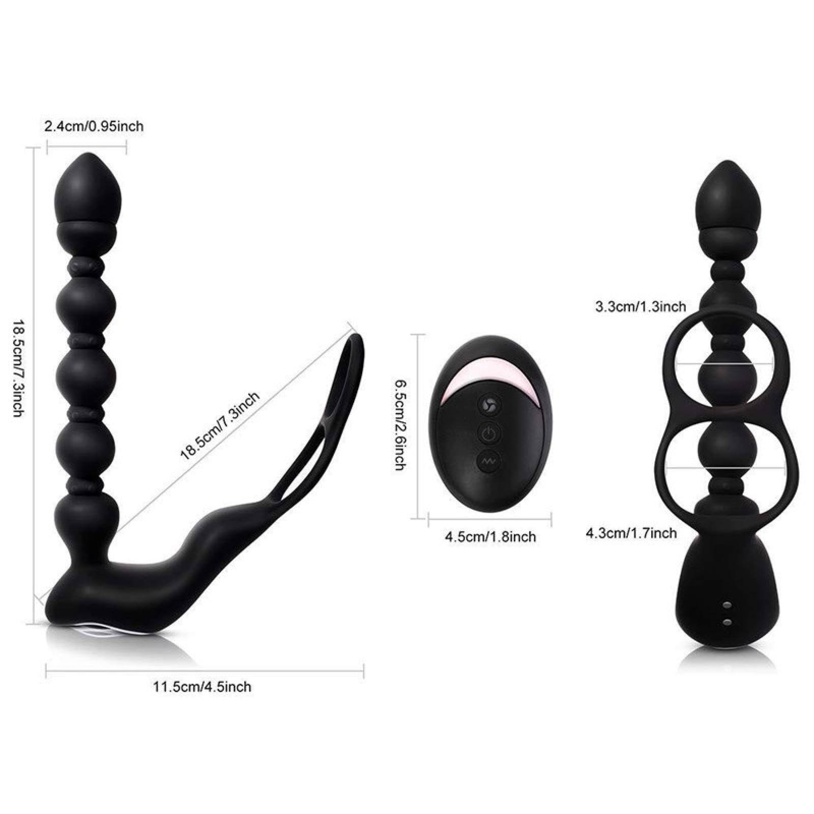 Plug anale Uomini senza fili vibratore anello vibratore plug anale butt plug giocattolo Per uomini masturbatore dildo macchina del sesso giocattoli sexy per adulti tappi per allenamento di testa