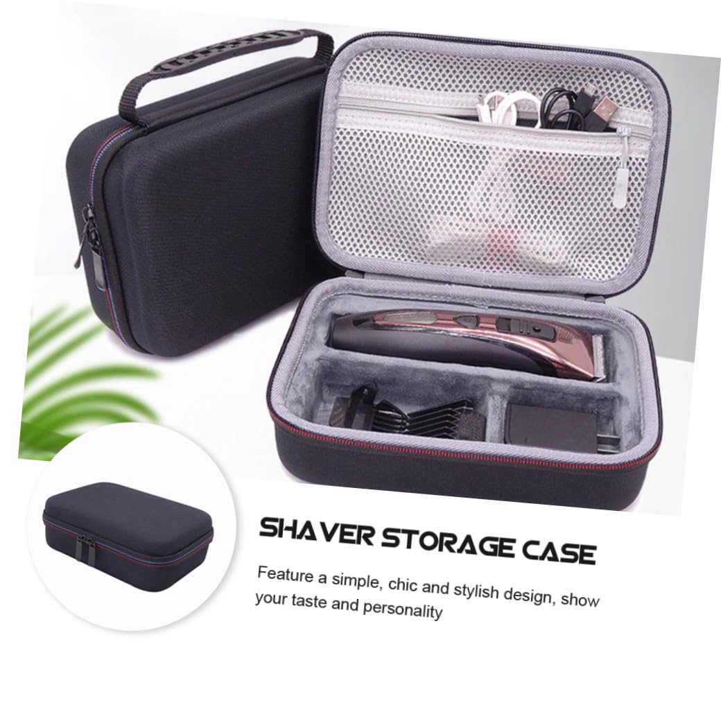 FRCOLOR 4pezzi Custodia Protettiva Per Rasoio Da Viaggio Borsa Da Trasporto Shockproof Per Rasoio Elettrico e Accessori Maschili Per Viaggi e Weekend