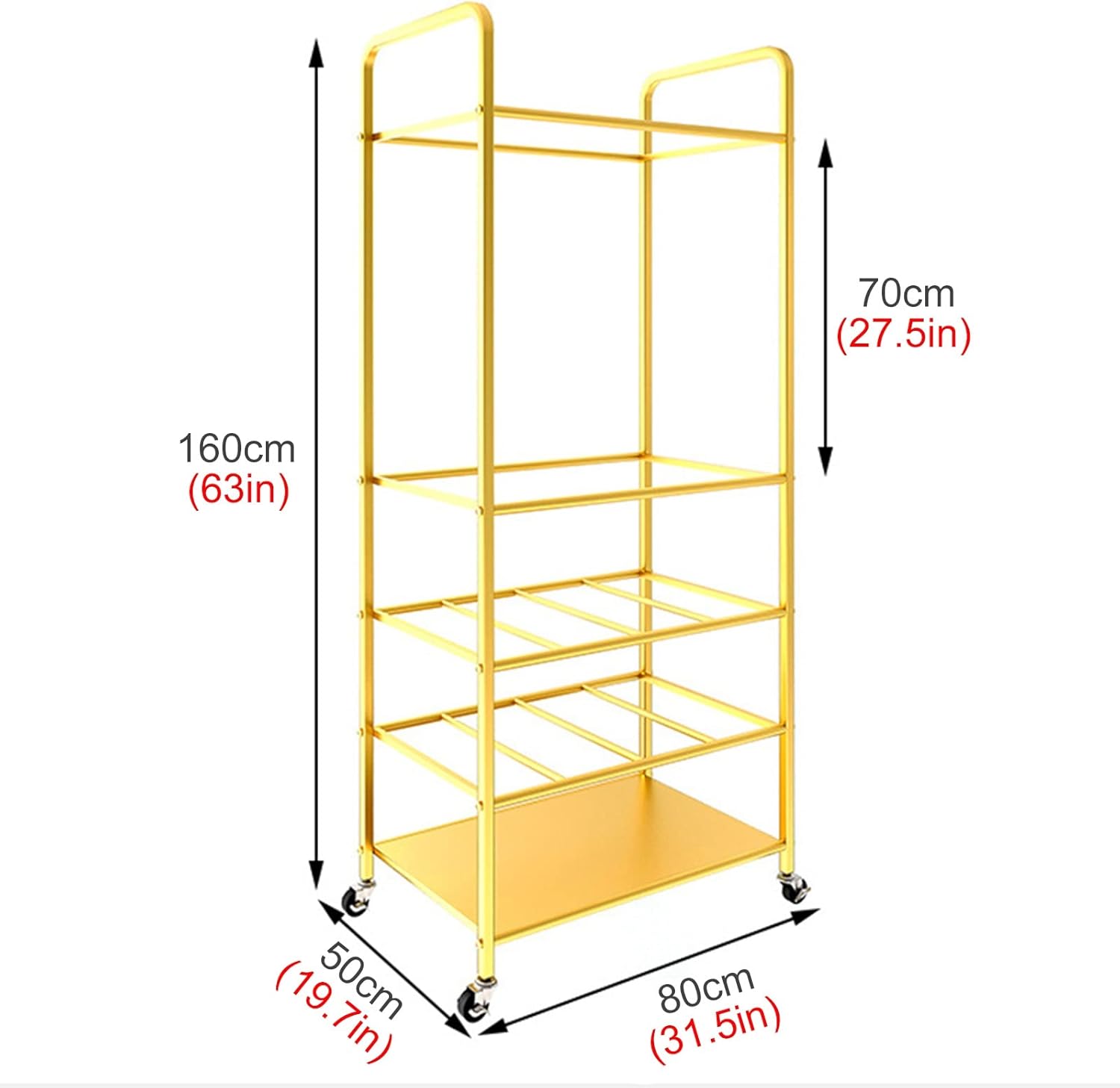 Freestanding Yoga Mat Rack Yoga Ball Storage Stand Holder, Mobile Muti-Layer Sports Equipment Organizers with Lockable Wheels, Home Gym,Black