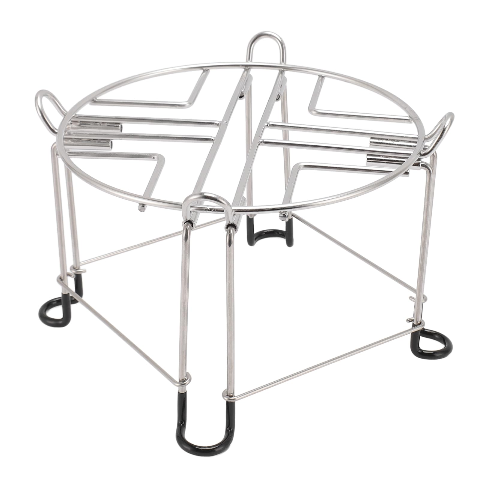 Soporte para filtro de agua, soporte alto para filtro de agua de acero inoxidable con ganchos, se adapta a la mayoría de filtros de agua medianos