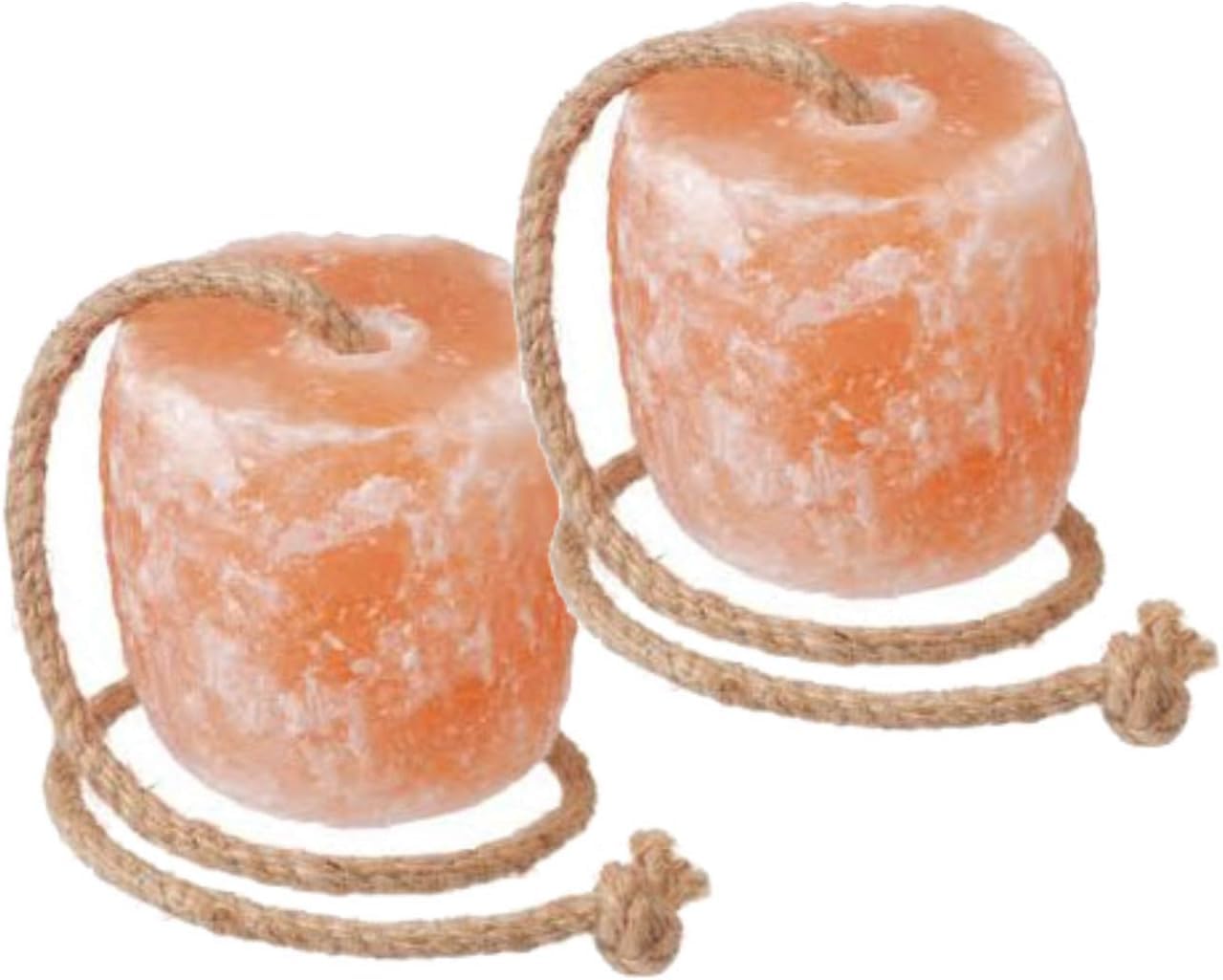 Natural Himalayan Salt Block 2× 4‑5 kg on Rope – Mineral‑Rich Pink Himalayan Pink Salt for Horses, Goats, Deer, Cattle, Elk, Rabbits & Livestock (2‑Pack)