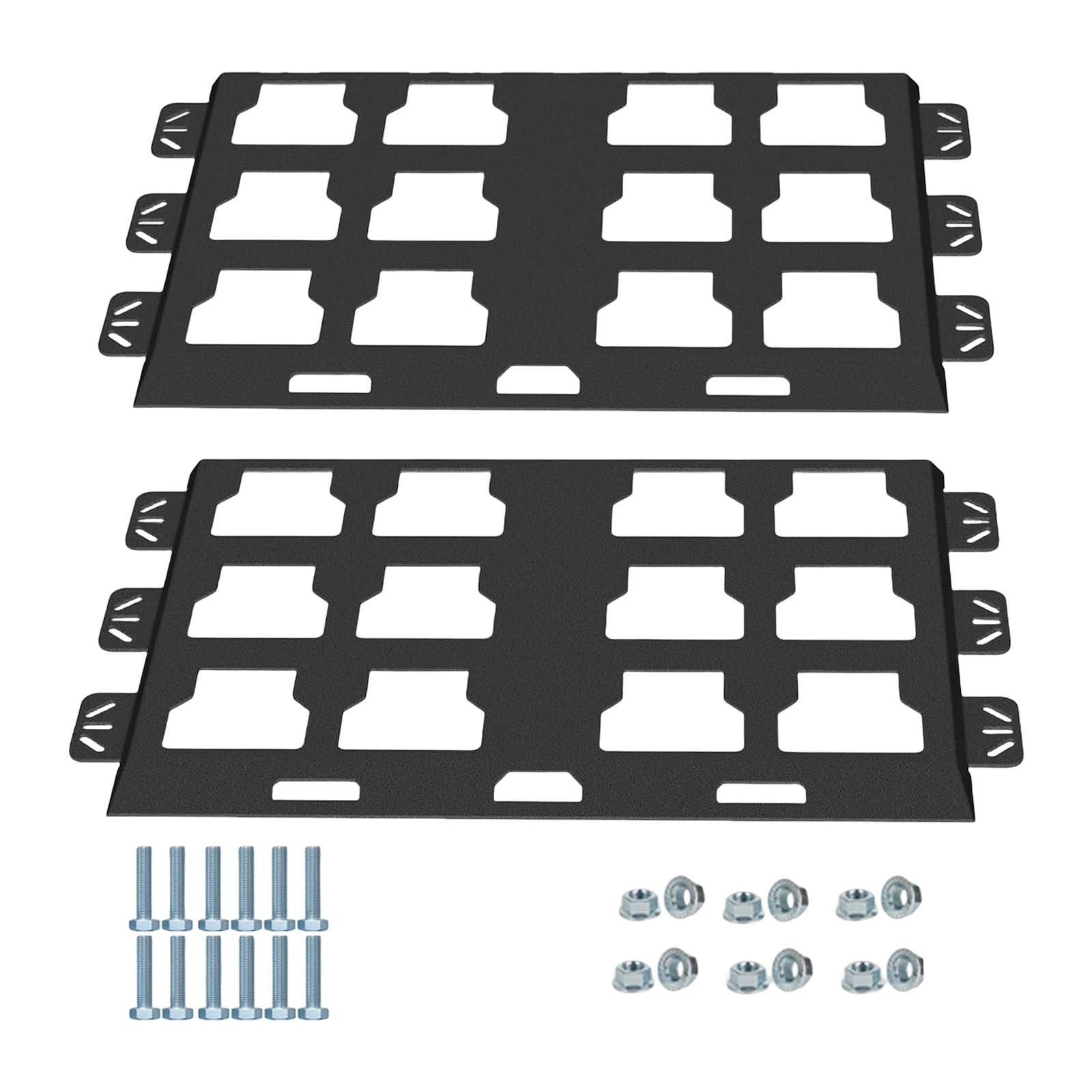 Tsophreniq Metal Mounting Plate Full Width for Packouts Toolboxes, Wall or Floor Mount Tool Storage and Organization Packouts for Trucks
