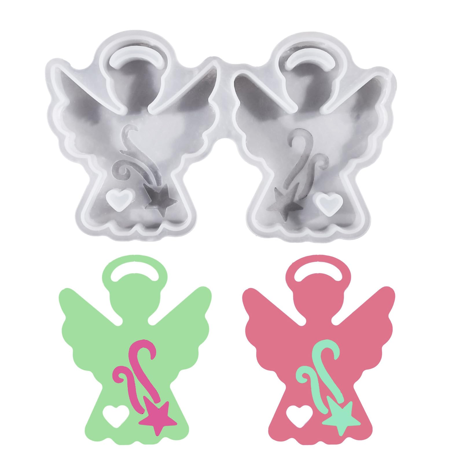 Xjdzineq Wing Figurine Silicone Molds for Epoxy Resin Soap Making Gypsum for Art Craft