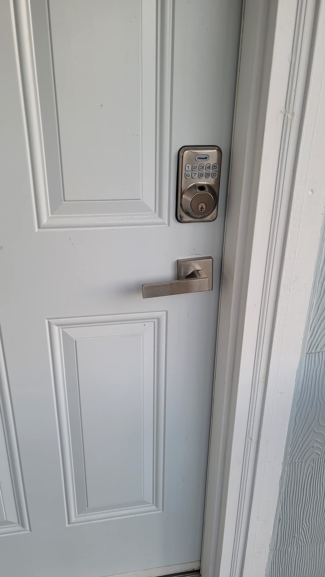 Veise Fingerprint Door Lock Set, Keyless Entry Door Lock, Front - View #7