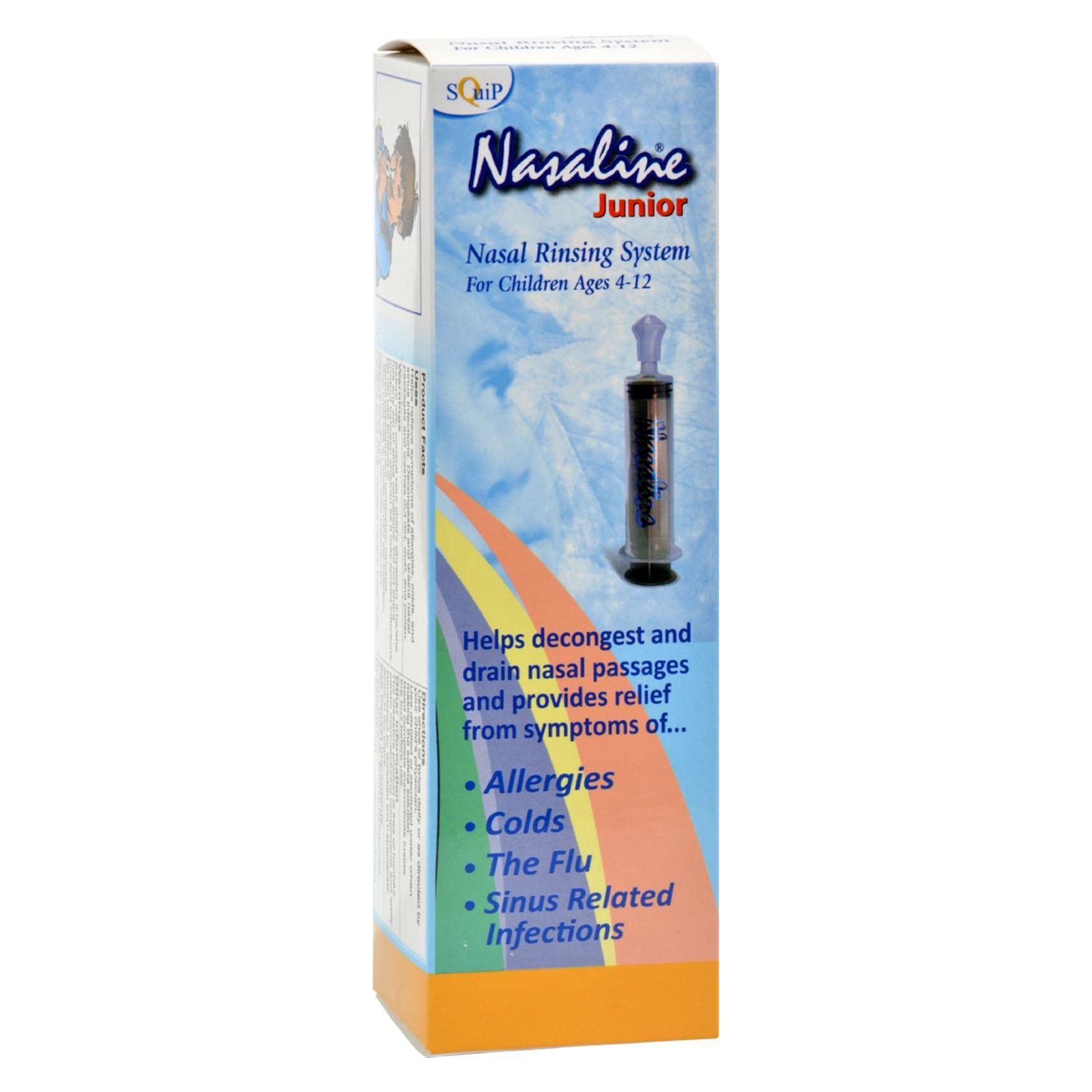 Nasaline (ナサリン) 鼻洗浄器 携帯用・子供用 (専用塩サンプル10包 + ケース付)