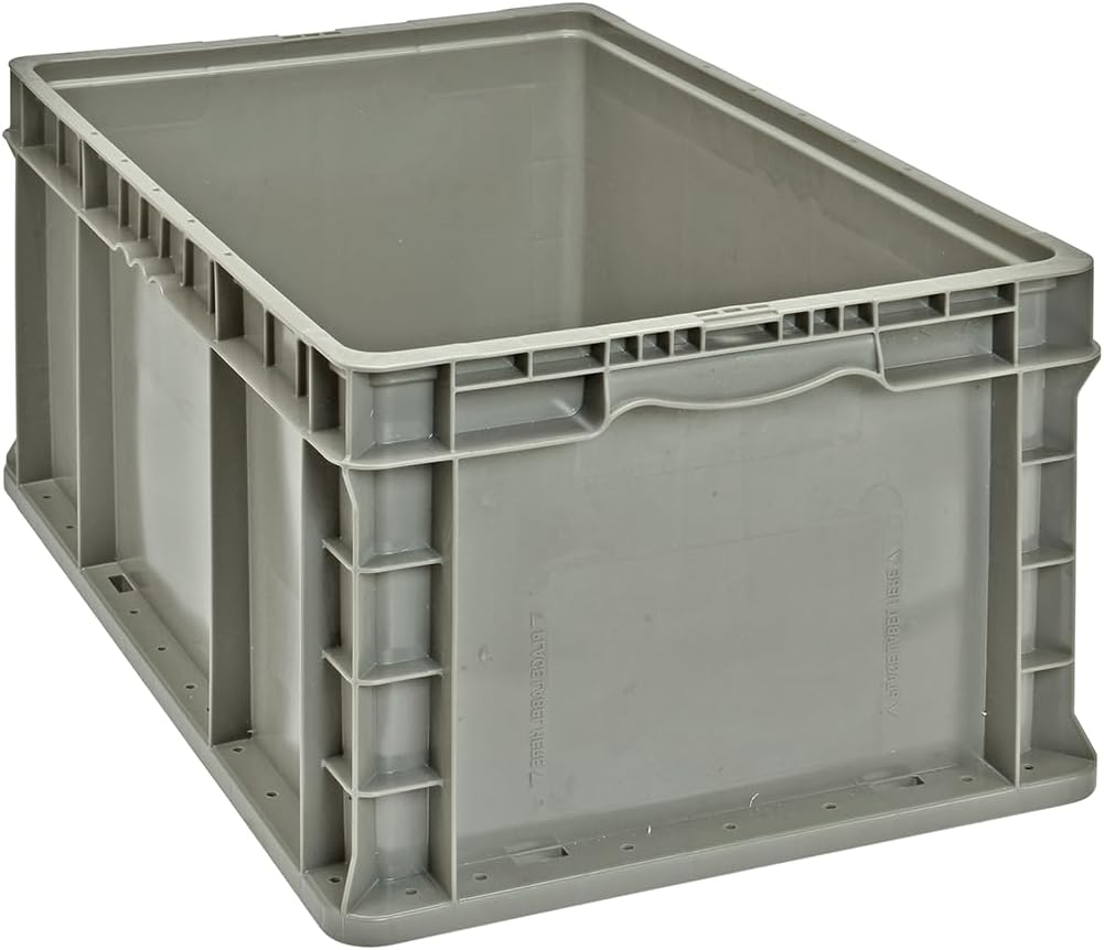 Quantum QDC2420-12 Distribution Bin, Heavy Duty Attached Top Container, 19-3/8"W x 23-7/8"L x 12-1/2"H Overall Size, 2.44 Volume
