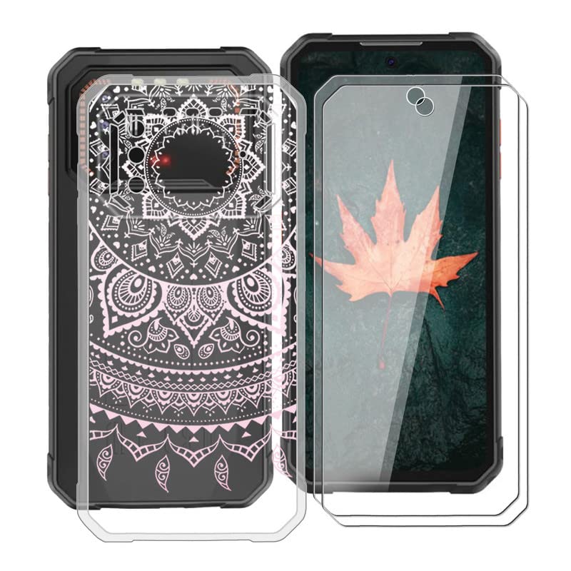 HHUAN Cover per IIIF150 Air1 Pro (6.5) con 2 Pezzi Pellicola Protettiva in Vetro temperato, Custodia Protettiva in TPU in Silicone Ultra Morbido Clear Antiurto per IIIF150 Air1 Pro - WM108