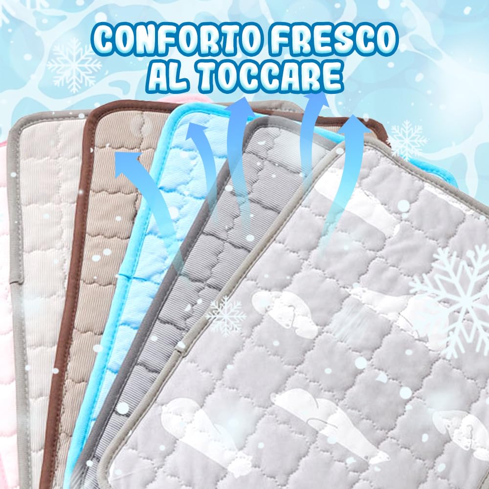 Tappetino Refrigerante Cane, 2026 Nuovo Tappetino Rinfrescante, Cuscino Auto-Refrigerante, Tappeto Refrigerante Tappeto Rinfrescante Perfetto per Cani e Gatti in Estate (Rosa, XL)