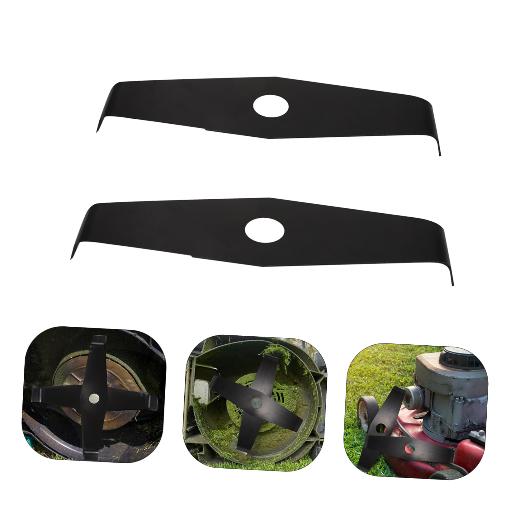 Cuchillas de Acero al Manganeso Portátiles y Compactas para Cortacésped Juego de 2 y Corte de Césped Ideales para Decoracion Verano