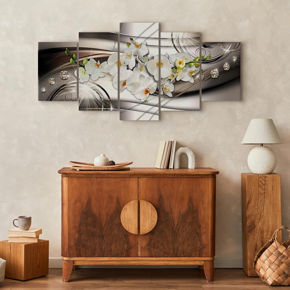 B&D XXL   Tableau Acoustique Nature 135x45 Cm 1 Partie   Décoration Murale Anti Bruit Isolation Phonique Bureau Chambre Panneau Insonorisant Impression Sur Toile   Fleur Artistique B A 0752 B A