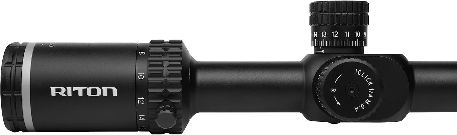 Riton Optics Series 1 Conquer 6-24x50 FFP Rifle Scope - High Precision, Adjustable Magnification, and Fully Multi-Coated Lenses for Ultimate Clarity