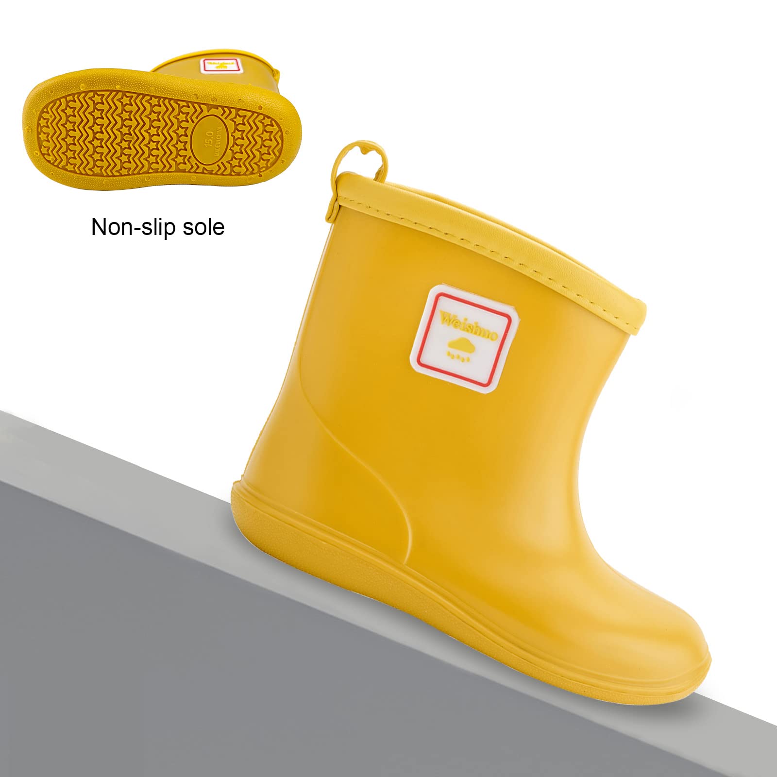Botas de Agua para Niños Unisex Bota de Goma Impermeable Lluvia Bebé Niñas