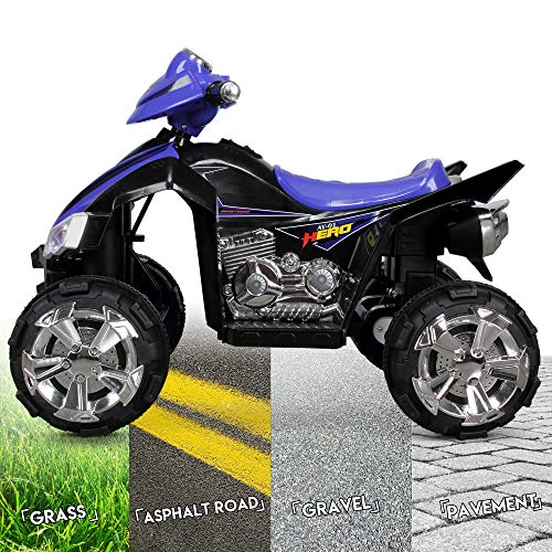 Kidzone Kids 12V Ride On ATV 4Wheel Battery Power Electric Car for