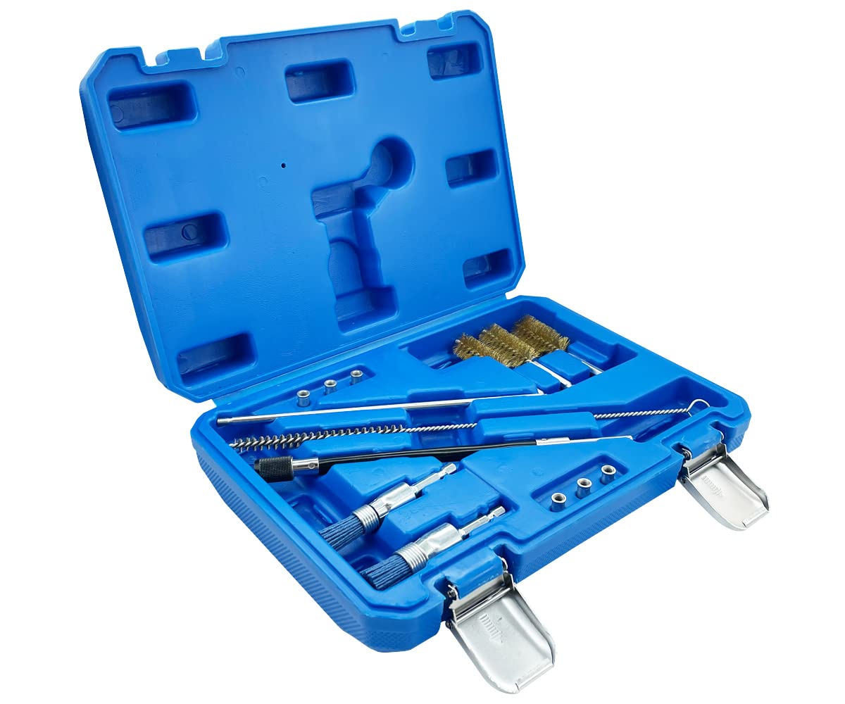 Kit de nettoyage pour siège et gaine d'injecteur 14 pièces, Ensemble d'outils de nettoyage d'injecteur universel