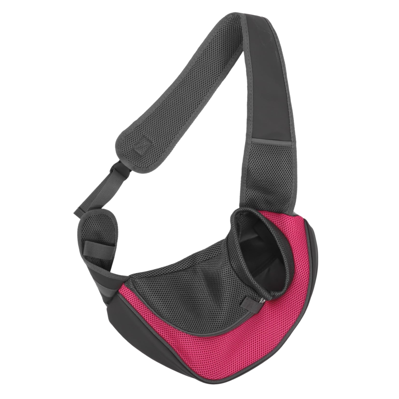 Sosoport Pet Shoulder Carrier Bag for Dogs Cats Hands Dog Walking Bag Small Dogs Sling Carrier 35x8.5x20cm Single-Shoulder Pet Travel Bag Rose Red