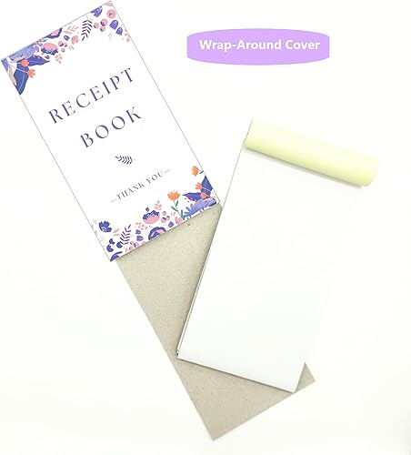 Miniatura 5 de Libro de recibos de agradecimiento para pequeñas empresas de 4 x 7 pulgadas, 2 partes, sin carbón, blanco y amarillo, 50 juegos de 100 hojas por