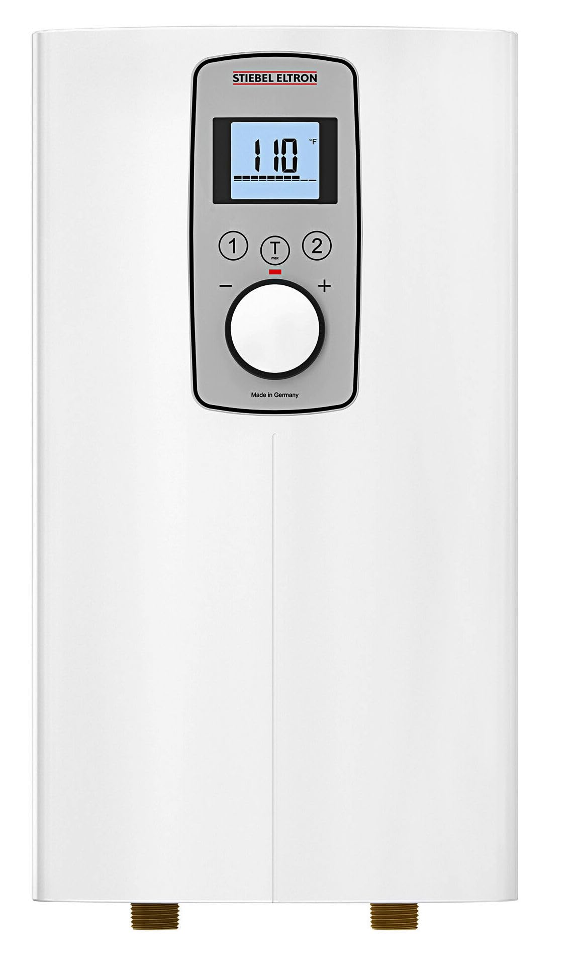 Stiebel Eltron 200057 Model DHC-E 3/3.5-1 Trend Electric Tankless Water Heater; 120V, 50/60 Hz; Direct Coil Heating System; Backlit Display; Adjustable Temperature Control Via Knob