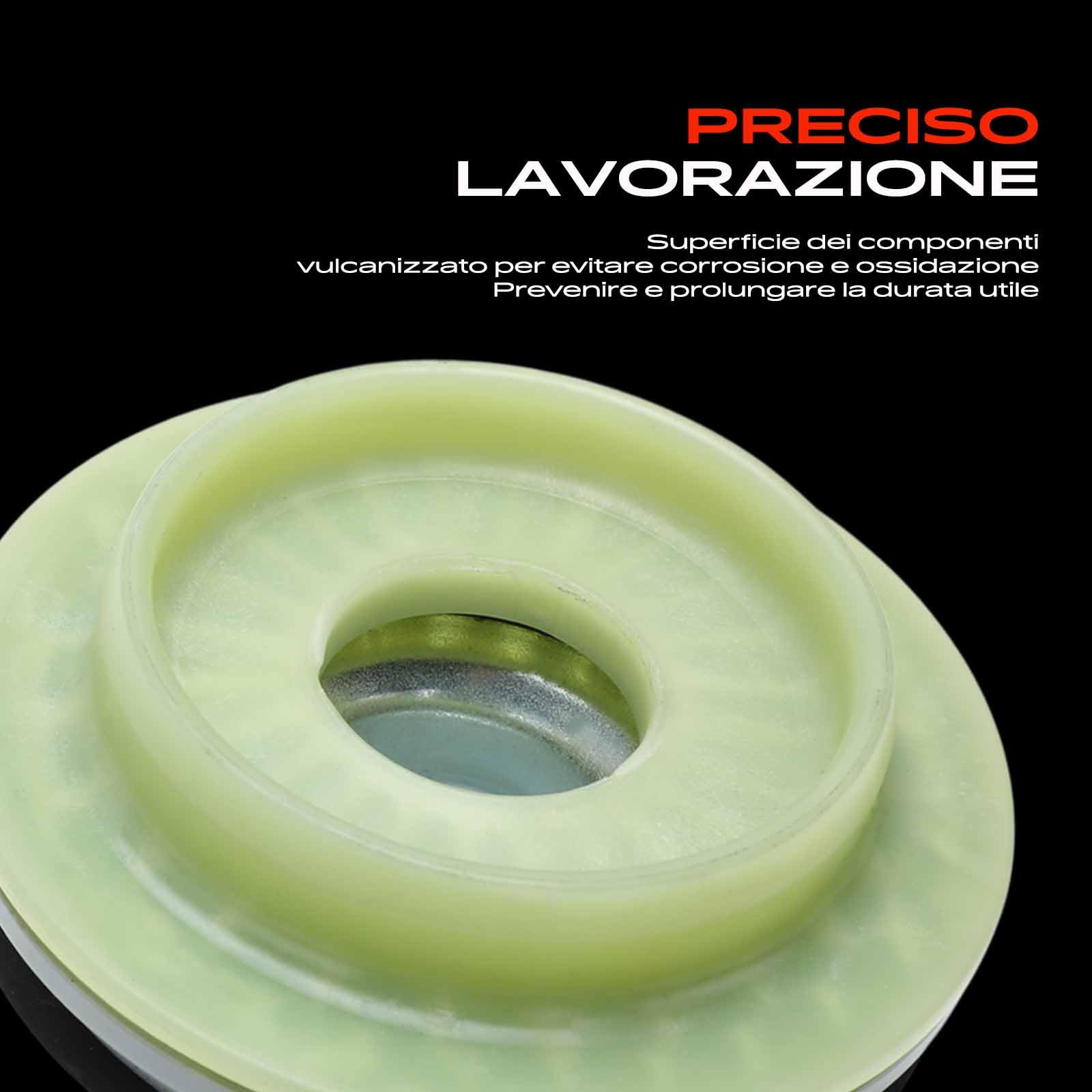 Frankberg 2x Cuscinetti a cupola Cuscinetto di supporto ammortizzatore Anteriore sinistro Destro Compatibile con 500L 351 352 0.9L-1.6L 2012-2025 Replace# 52027635
