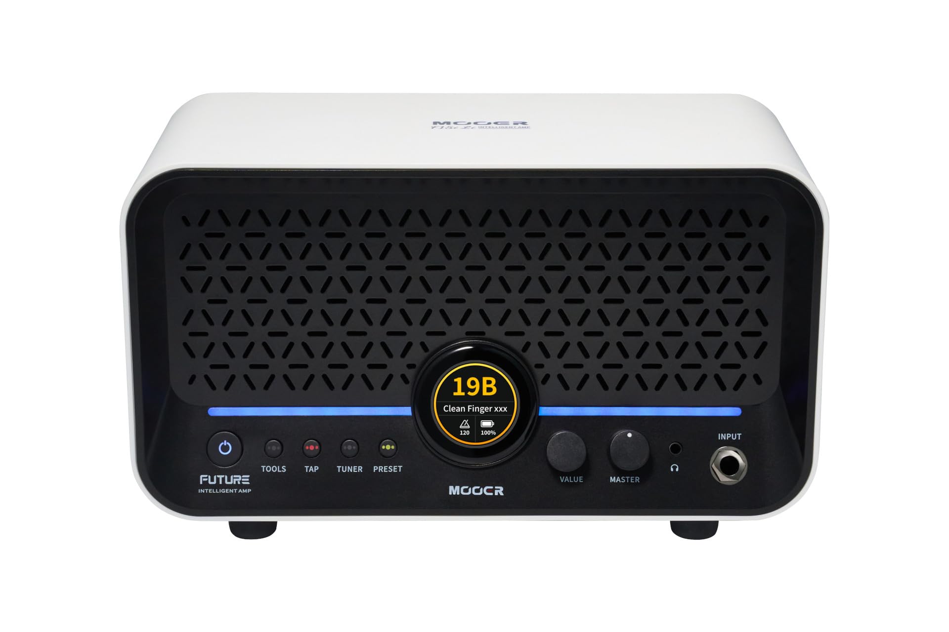 Mooer F15i Li - Combo Multi-Effetti & Modeling per Chitarra, 15 Watt, con Batteria - Bianco Neve