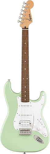 Vista 15 de Fender Squier Sonic Stratocaster HSS - Guitarra eléctrica, diapasón de laurel, golpeador blanco, verde surf Verde (Surf Green)