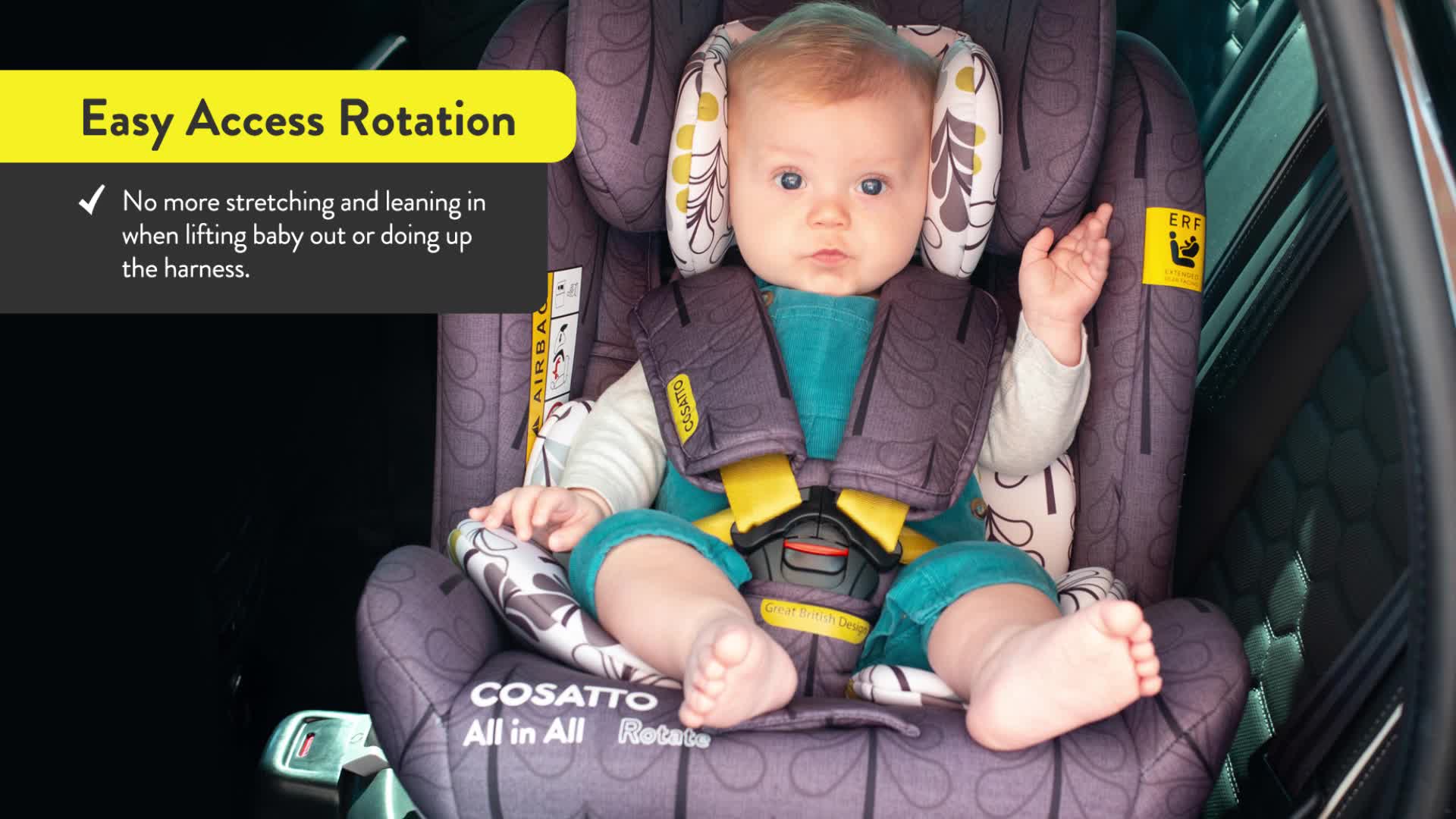 cosatto car seat all in all rotate