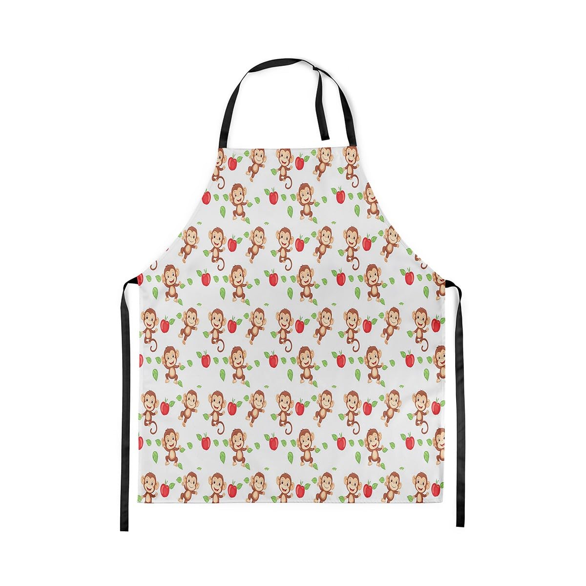 Cute Monkey Rabbit Work Apron Roller Dupes Rabbit Cooking Apron for Adults Kawaii Animal Monkey Preppy BBQ Aprons Blue Monkey Banana Waterproof Kitchen Apron