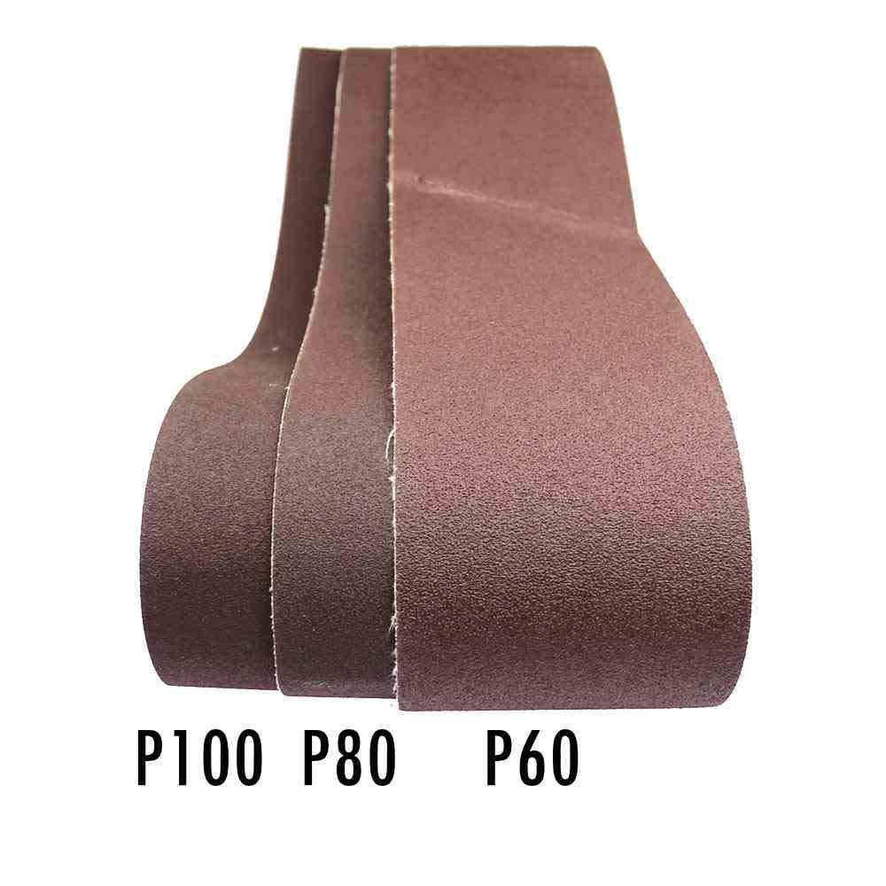 5 piezas 915 * 100 mm Bandas de lijado P40 - P1200 Banda de pantalla abrasiva 4 '' * 36 & quot; para pulido de madera de metal blando, P240,915x100mm